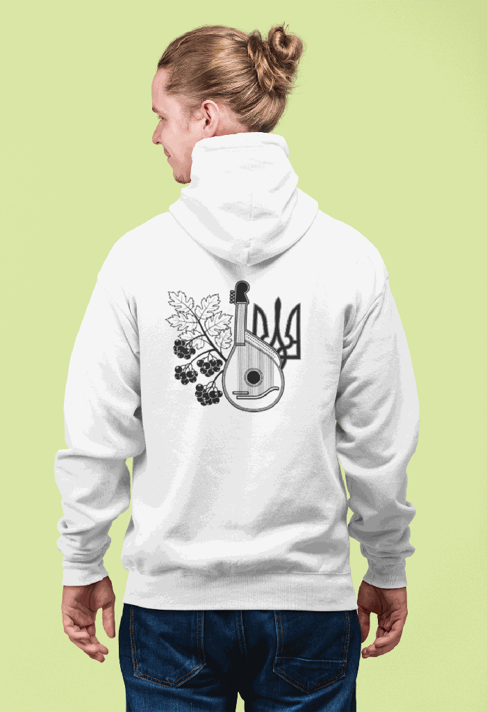 Ukrainian Back Design Hoodie #2