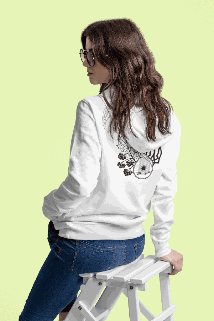 Ukrainian Back Design Hoodie #2