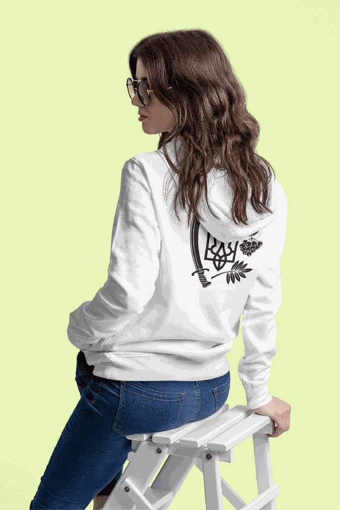 Ukrainian Back Design Hoodie #3