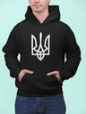 Ukrainian Trident Front Design Hoodie