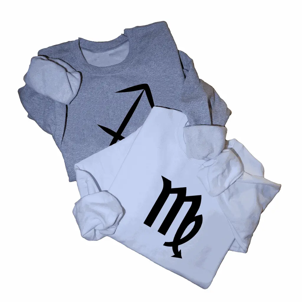 Personalized Embossed Zodiac Sweatshirt