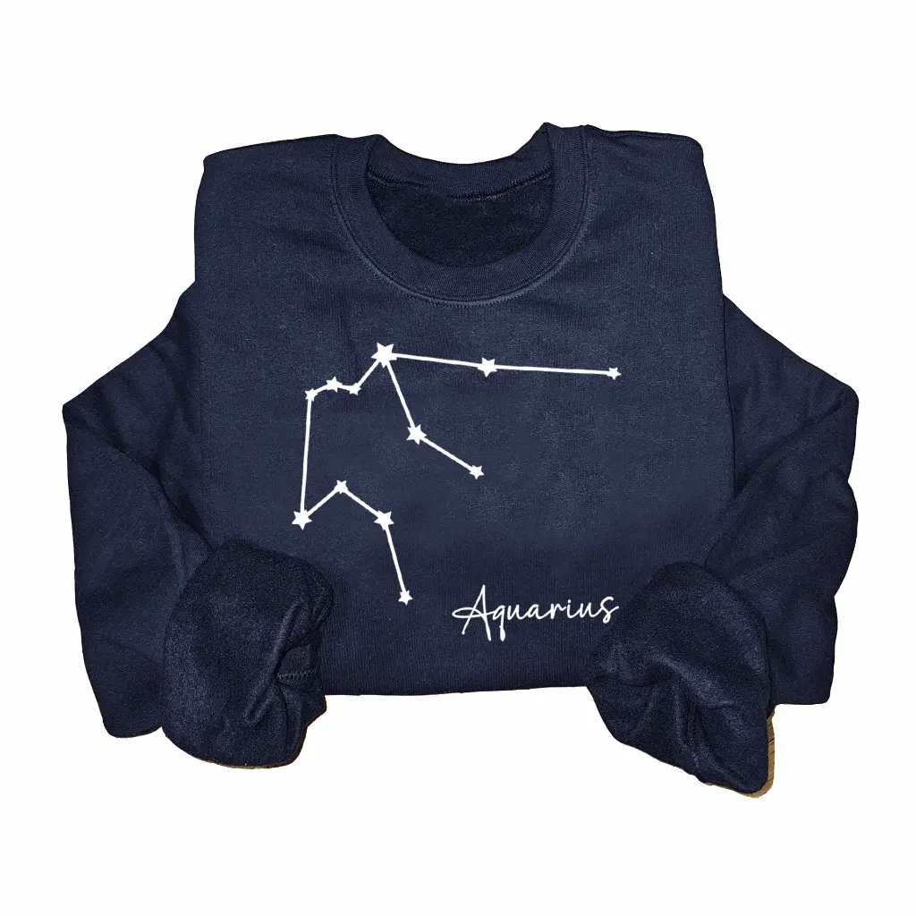 Embossed Aquarius Sky Sweatshirt