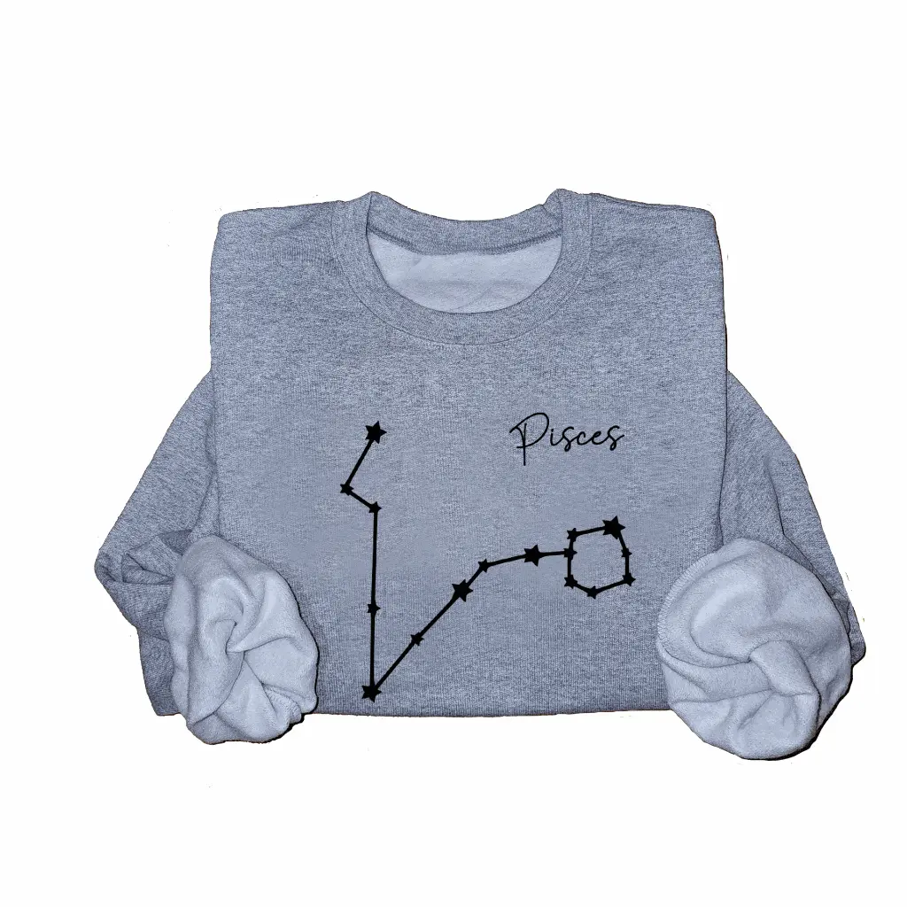 Embossed Pisces Sky Sweatshirt
