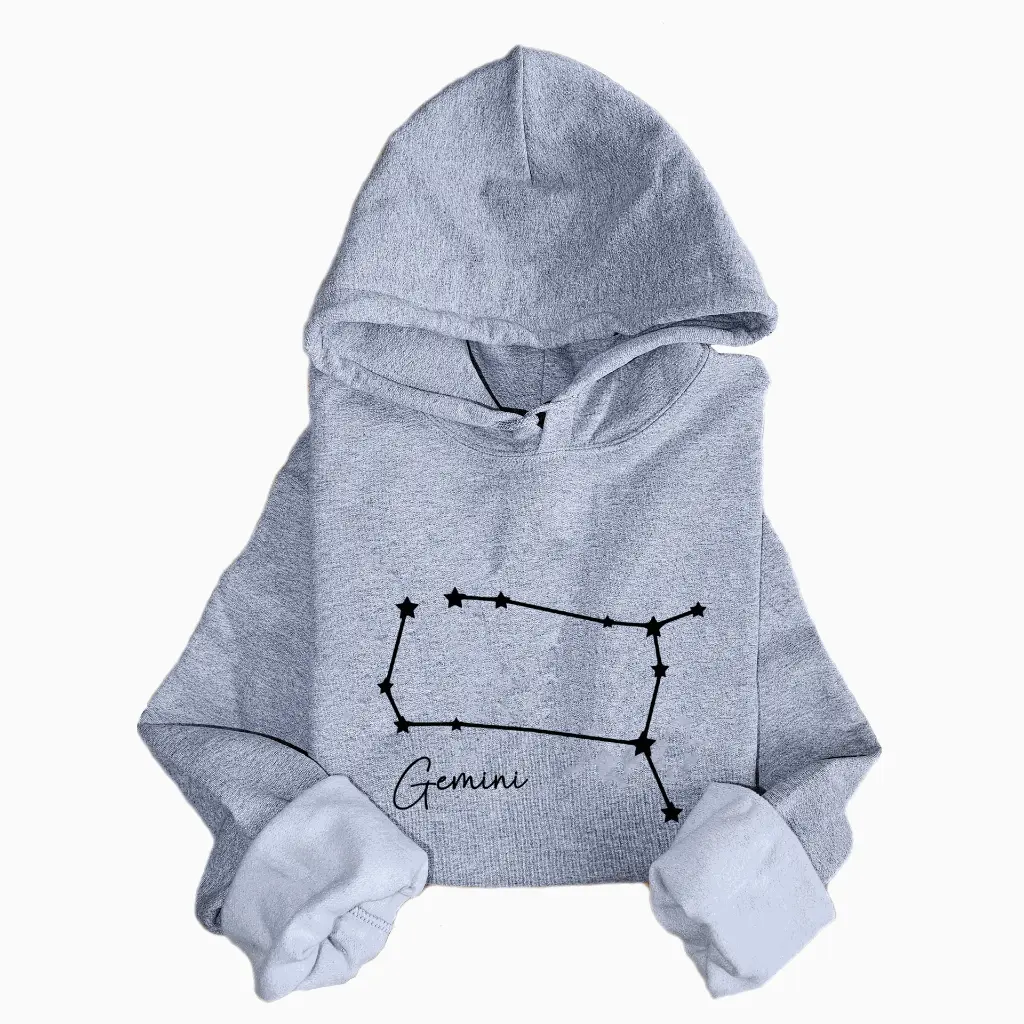 Embossed Gemini Sky Hoodie
