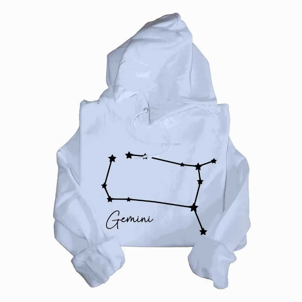 Embossed Gemini Sky Hoodie