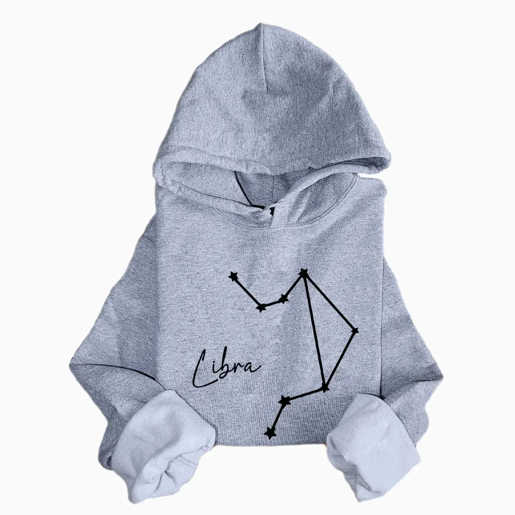 Embossed Libra Sky Hoodie