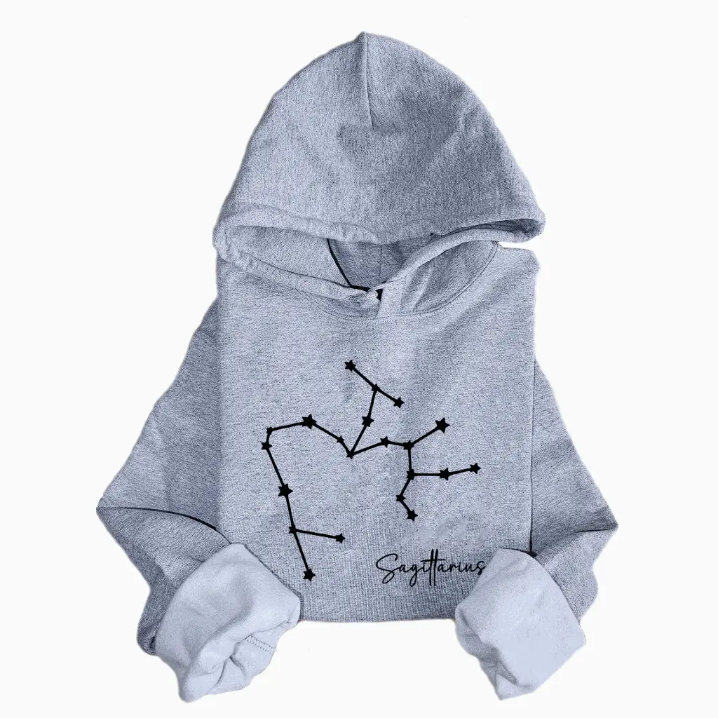 Hoodie Grey Sagittarius.webp