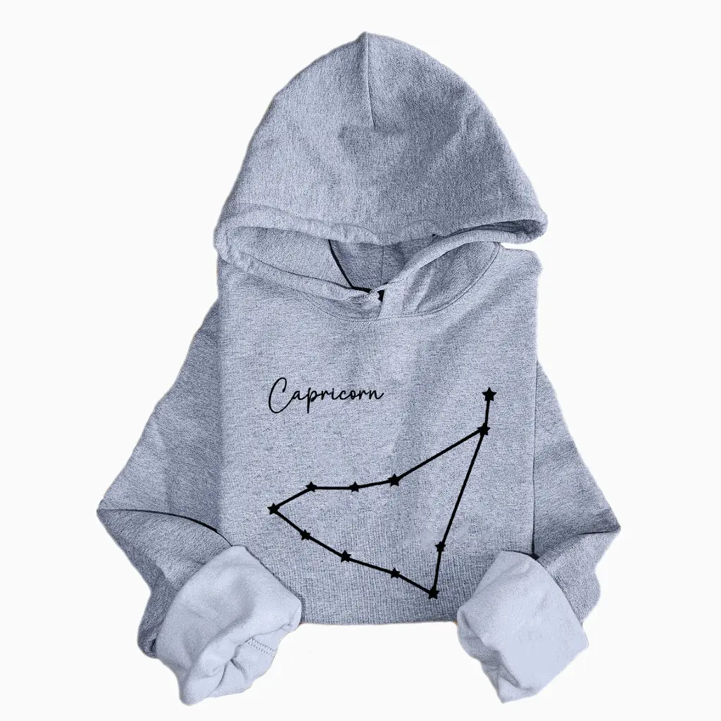 Hoodie Grey Capricorn.webp