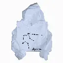 Embossed Aquarius Sky Hoodie