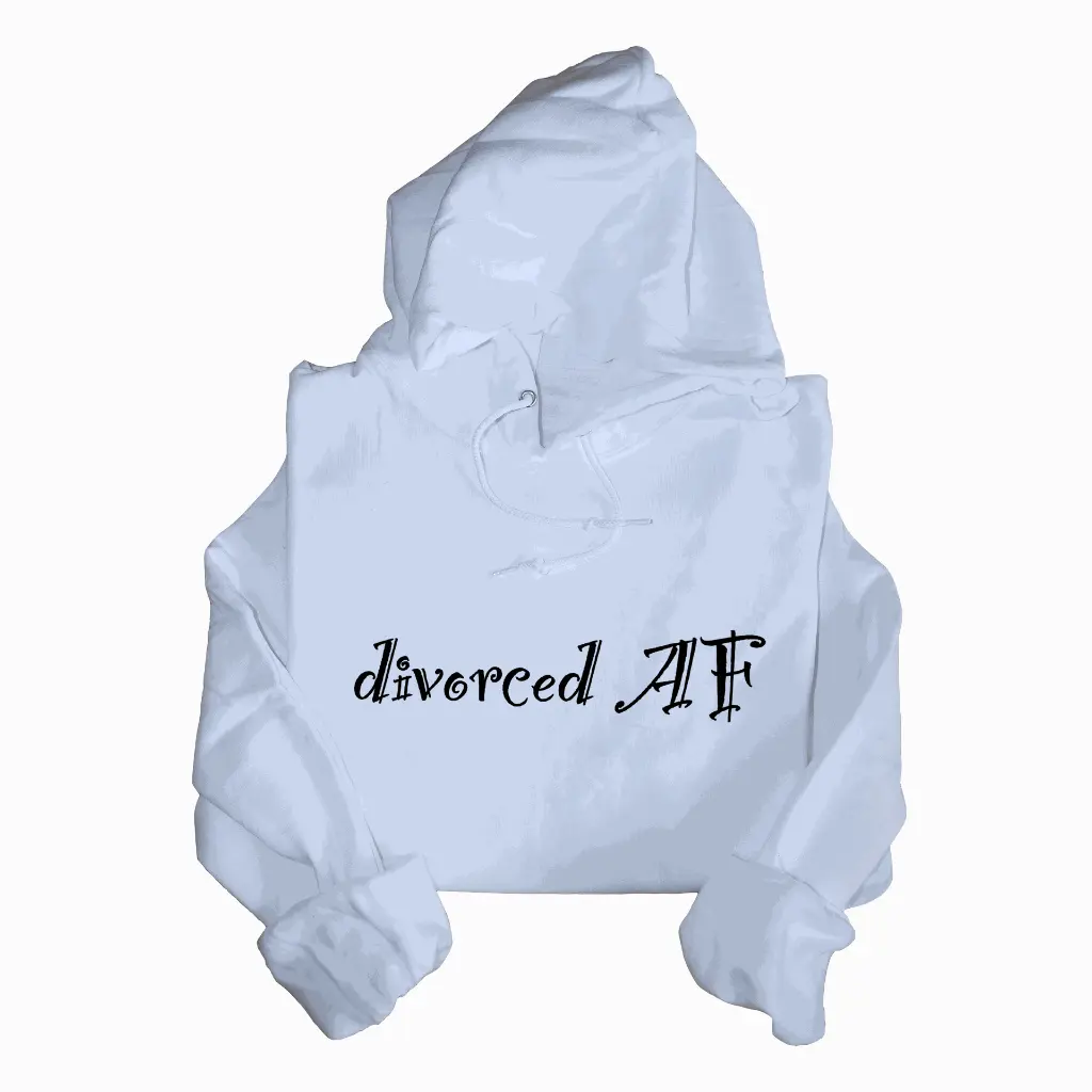 Hoodie White - Divorced AF.webp