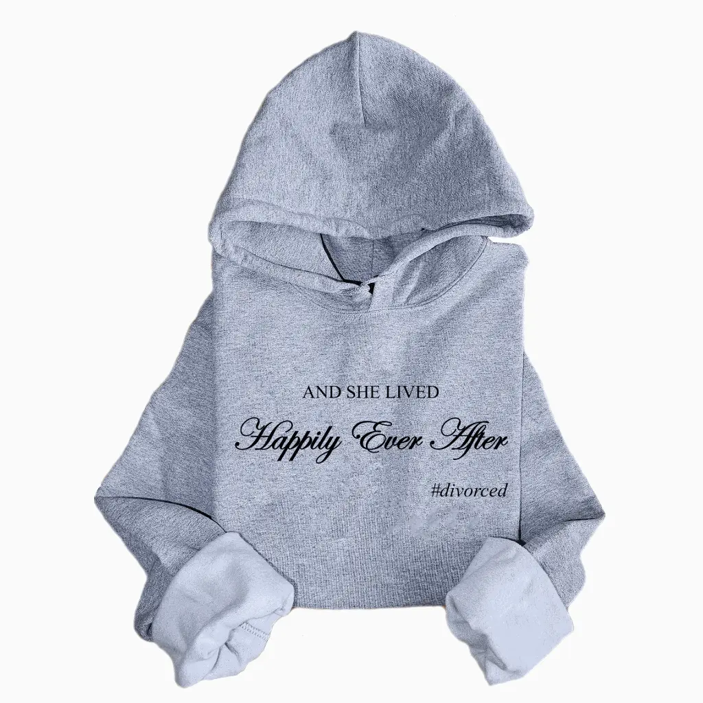 Hoodie Grey - She lived.webp