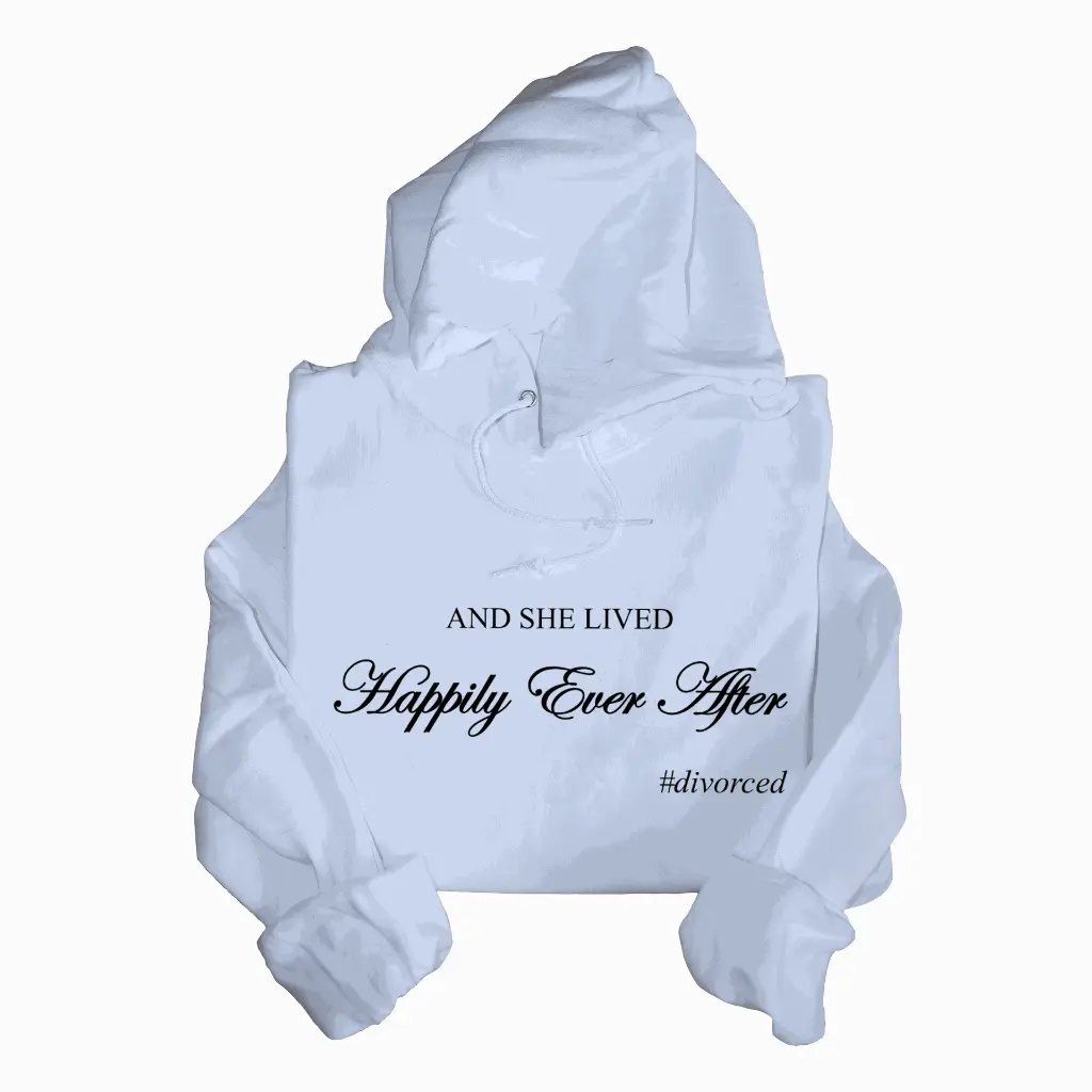 Hoodie White - She lived.webp