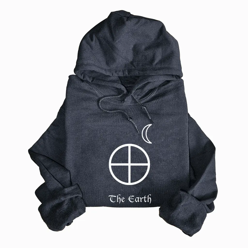 Hoodie Black - Earth.webp
