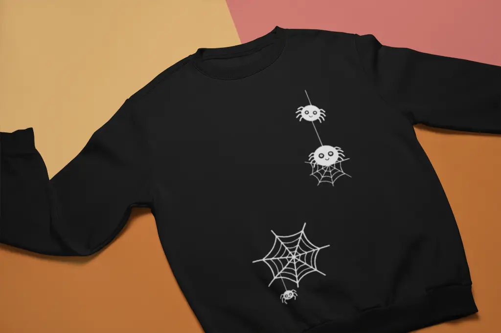 Embossed Spiders Sweatshirt