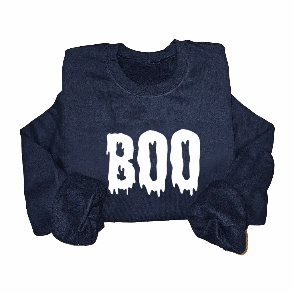 Embossed Boo Sweatshirt