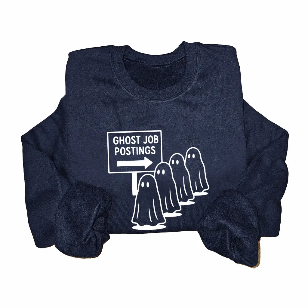 Embossed Ghost Job Posting Sweatshirt