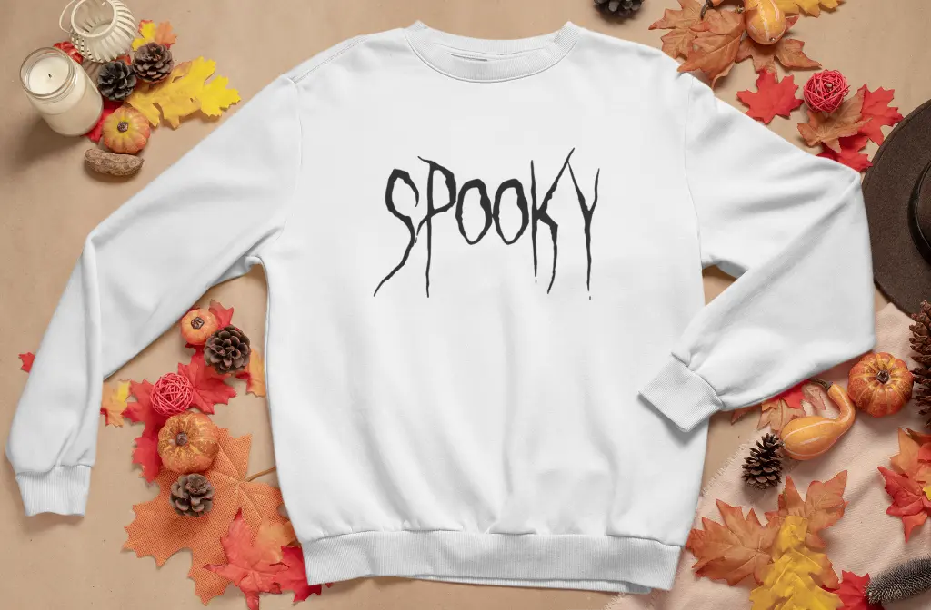 Embossed Spooky Sweatshirt