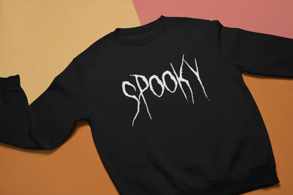 Embossed Spooky Sweatshirt