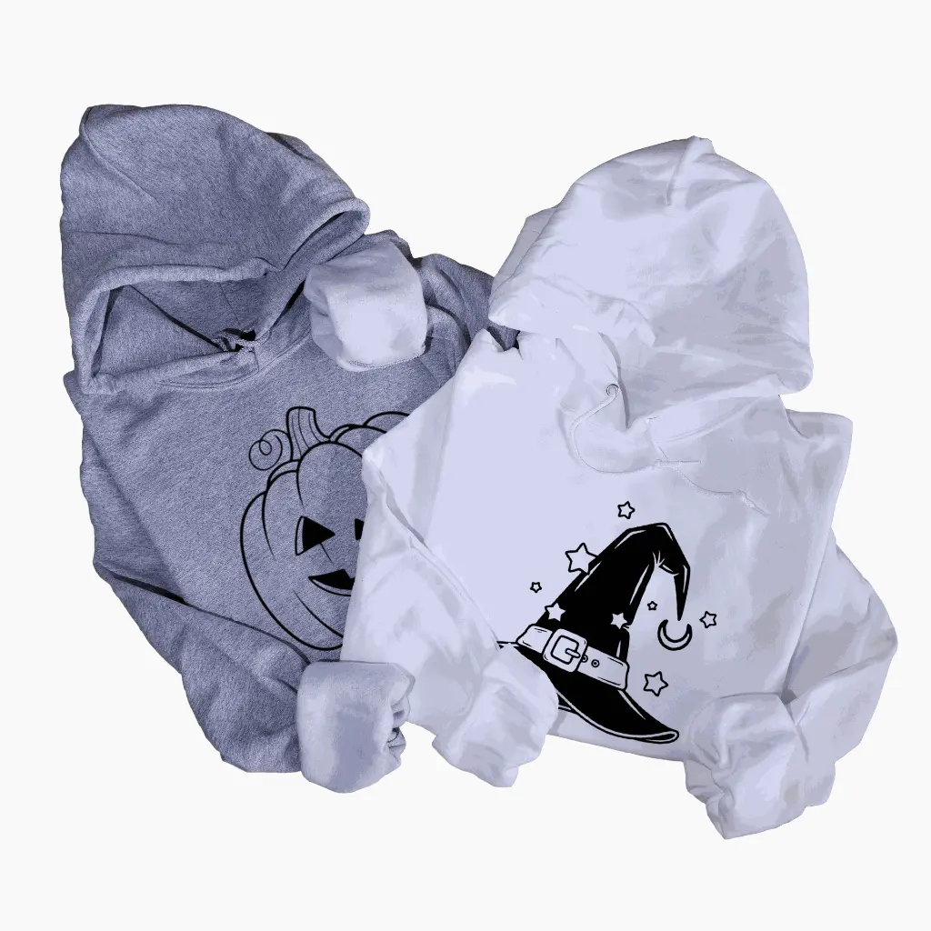 Embossed Halloween Hoodie