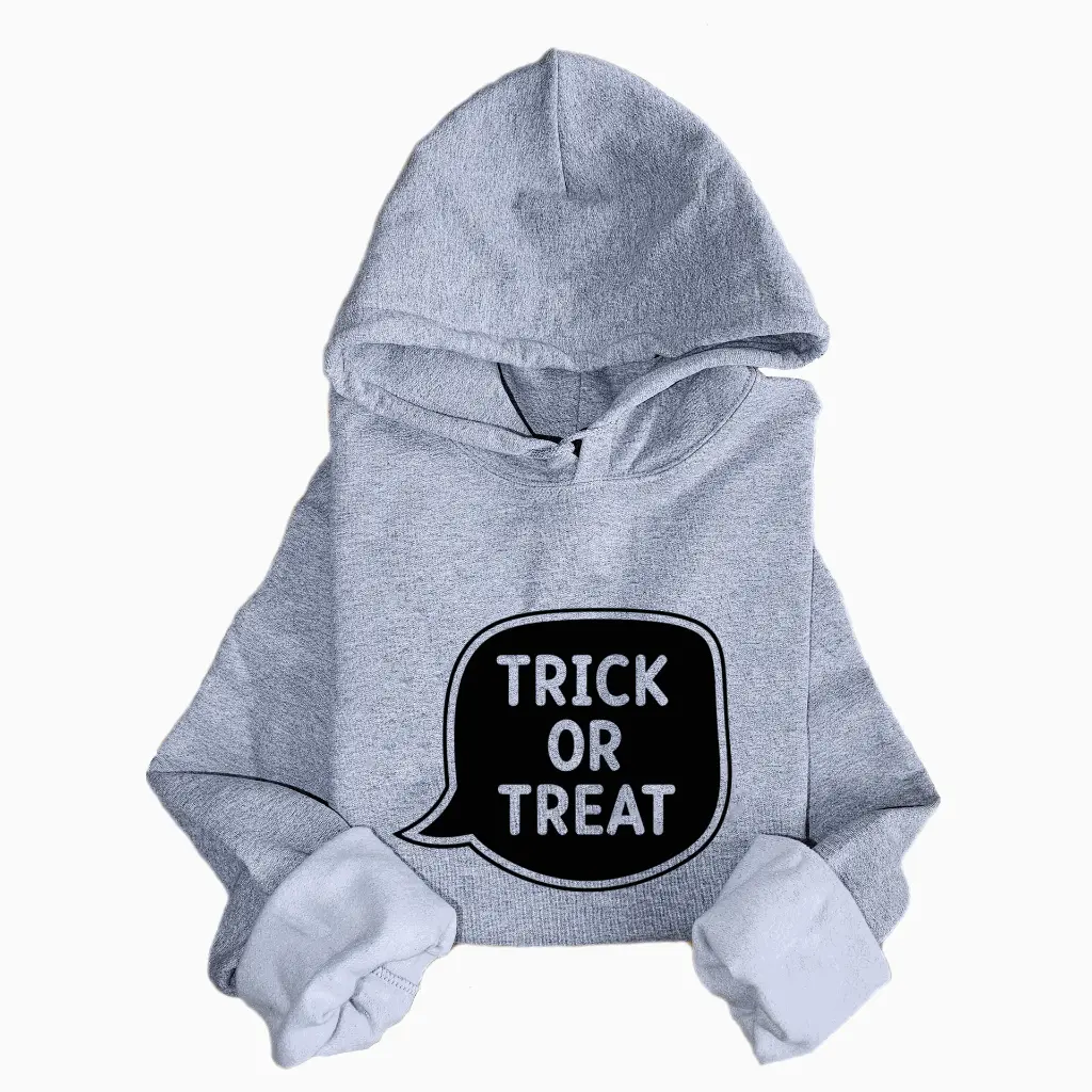 Embossed Trick or Treat Hoodie