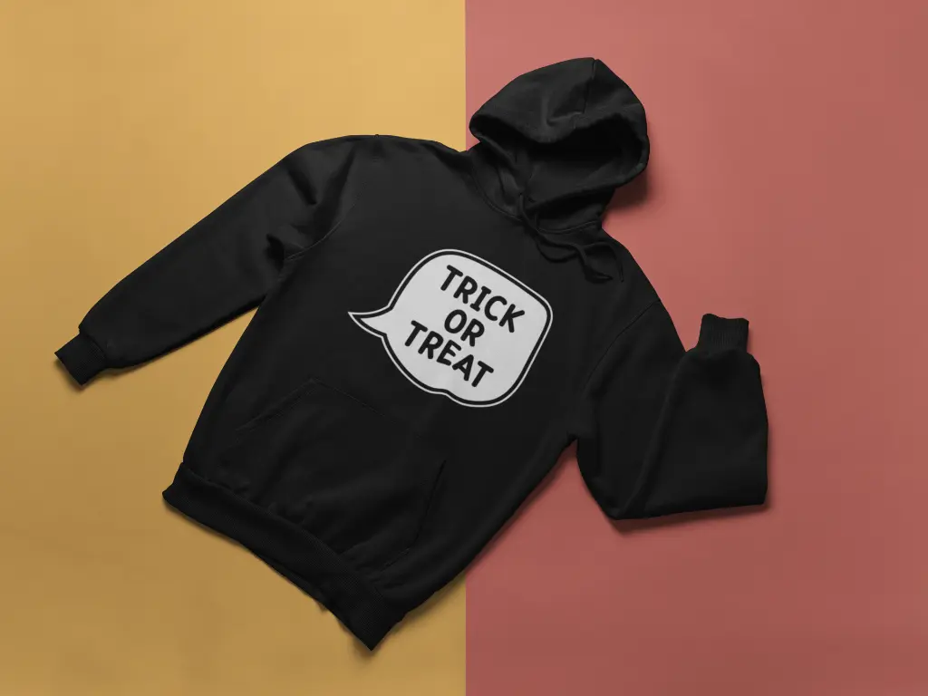 Embossed Trick or Treat Hoodie