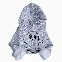 Embossed Spooky Ghost Hoodie