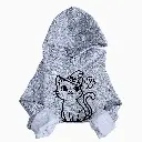 Embossed Spooky Cat Hoodie