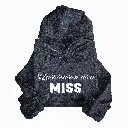 Personalized Embossed Last season as a miss Hoodie B&W