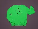 Embossed Happy Ghost Sweatshirt