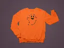 Embossed Happy Ghost Sweatshirt