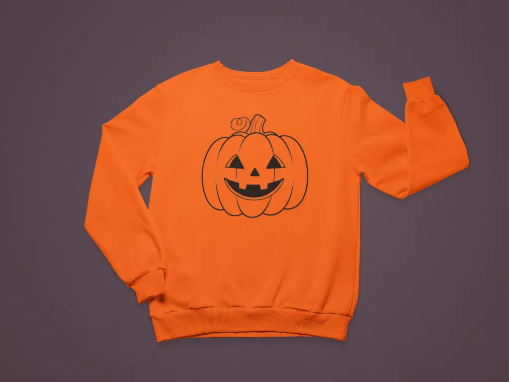Embossed Pumpkin Sweatshirt