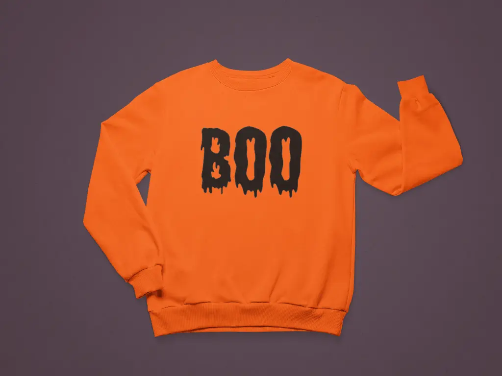 Embossed Boo Sweatshirt
