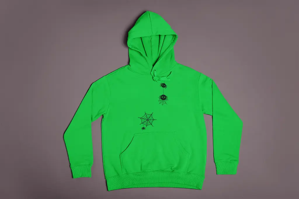 Embossed Spiders Hoodie