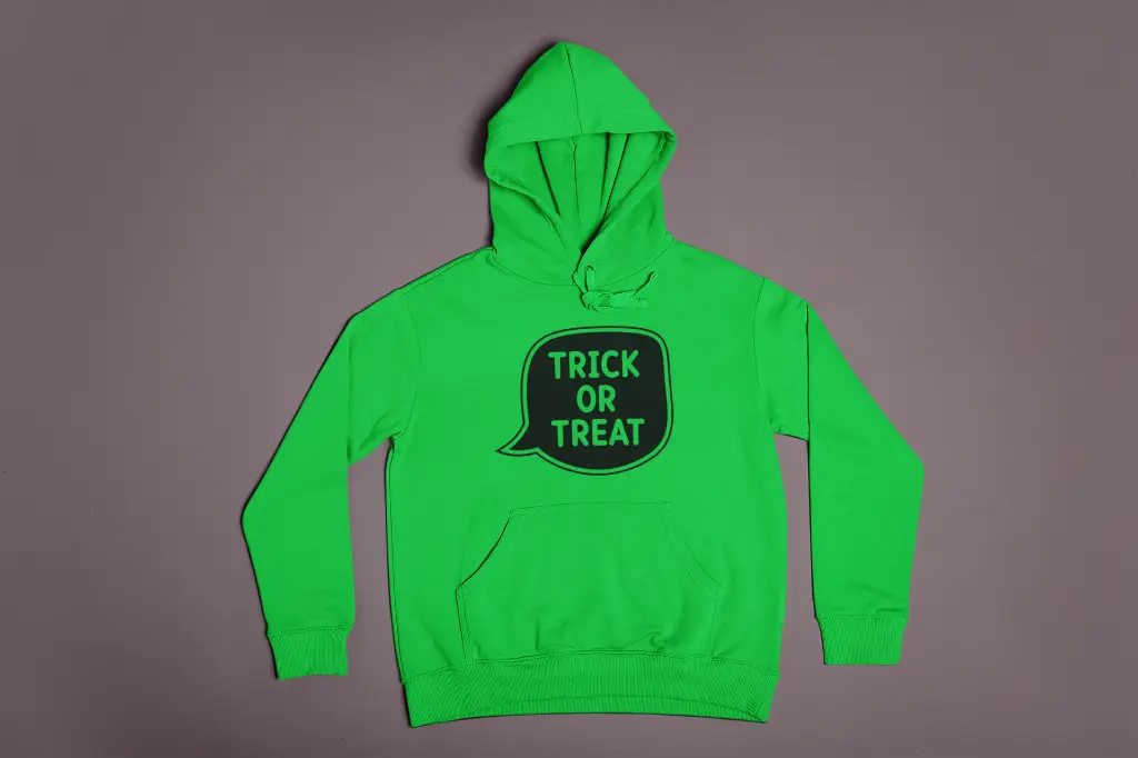 Embossed Trick or Treat Hoodie