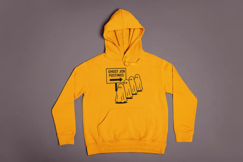 Embossed Ghost Job Posting Hoodie