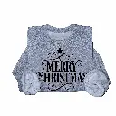 Embossed Merry Christmas Sweatshirt