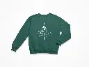 Embossed Christmas Tree Sweatshirt