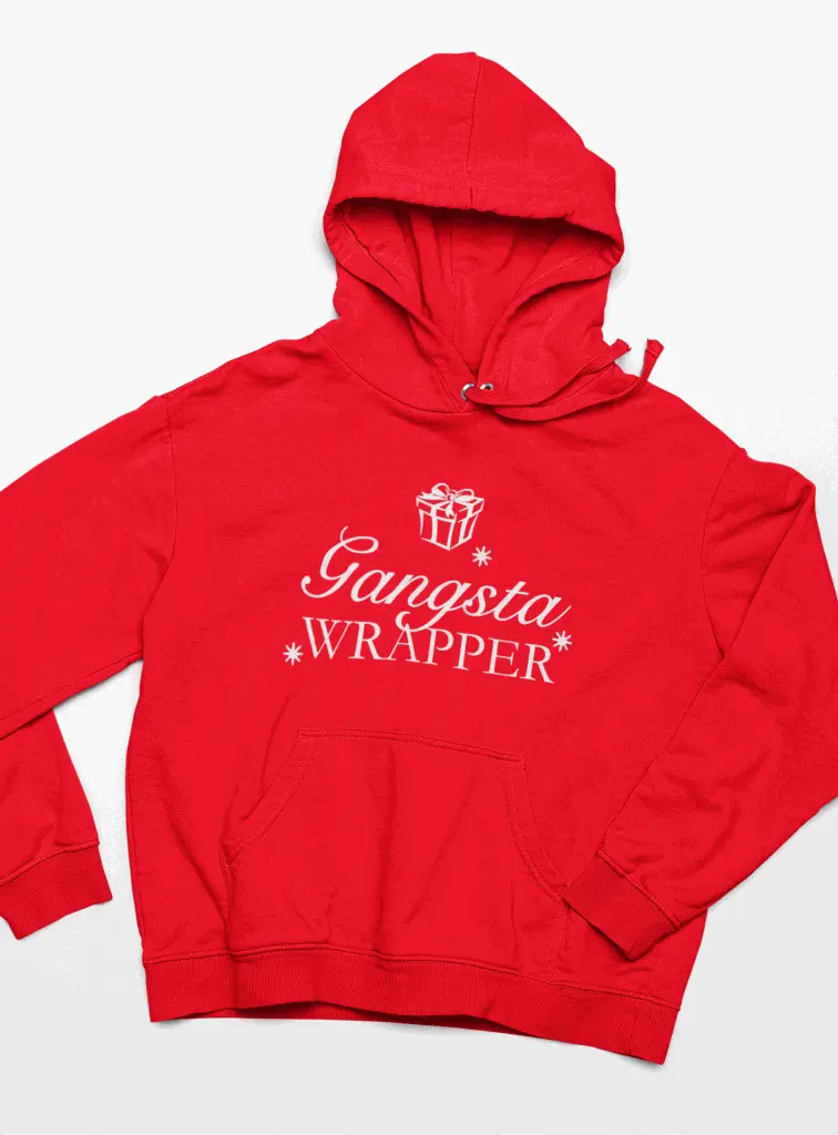 Embossed Gangsta Wrapper Hoodie