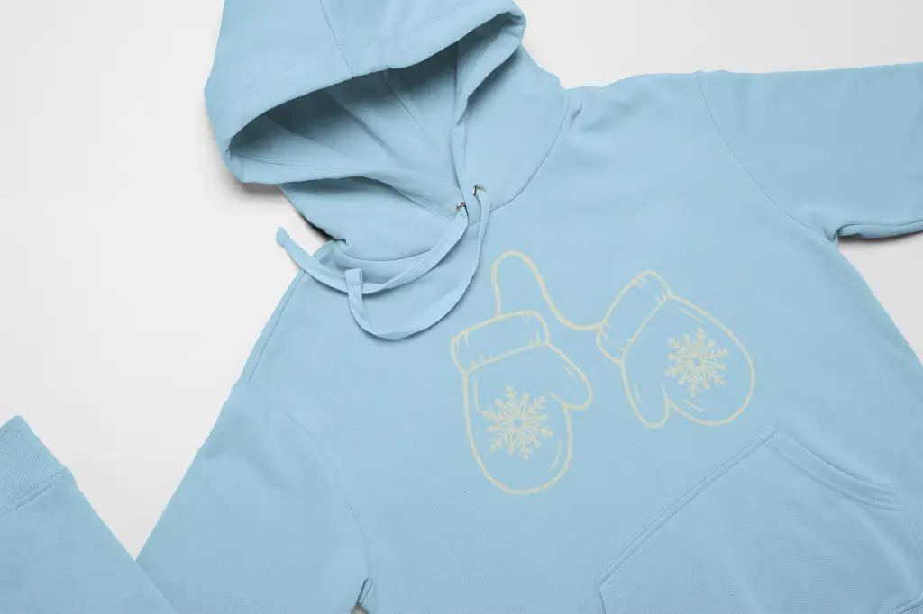 Embossed Mittens Hoodie