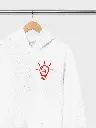 Light Bulb of Love - Embossed Valentines Hoodie
