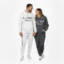 Personalized Embossed Puff WIFEY Hoodie & Joggers Set Contrast