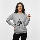 Embossed Christmas Tree Sweatshirt