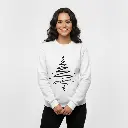 Embossed Christmas Tree Sweatshirt