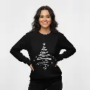 Embossed Christmas Tree Sweatshirt
