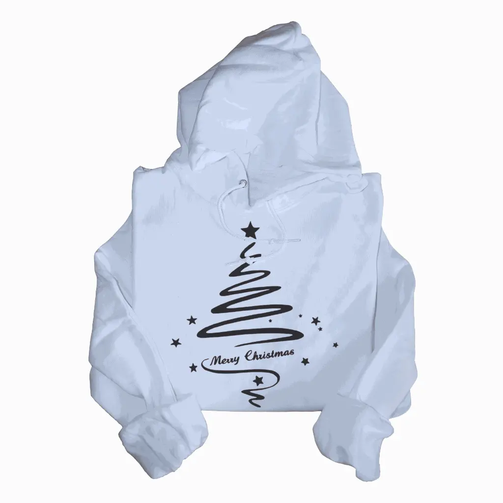 Embossed Christmas Tree Hoodie