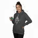 Embossed Christmas Tree Hoodie