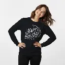 Embossed Happy Holidays Sweatshirt