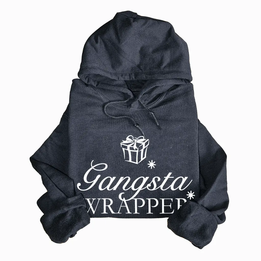 Embossed Gangsta Wrapper Hoodie