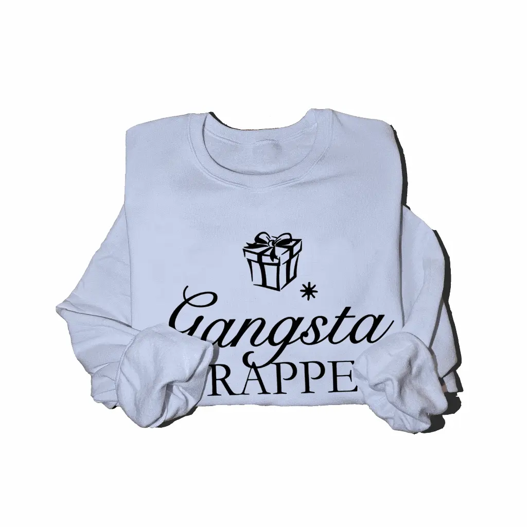 Embossed Gangsta Wrapper Sweatshirt