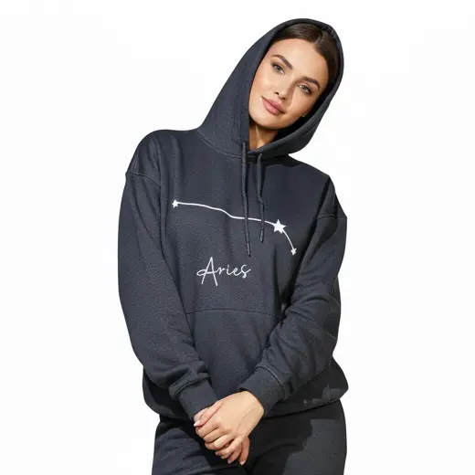 Embossed Aries Sky Hoodie